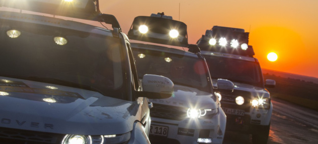 Perfekte Sicht auf mehr als 15.000 Kilometern: HELLA stattet Fahrzeuge der Land Rover Experience Tour 2013 mit Zusatz- und Arbeitsscheinwerfern