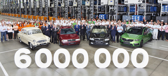 Produktionsjubiläum beim Skoda: Sechs Millionen Skoda Octavia