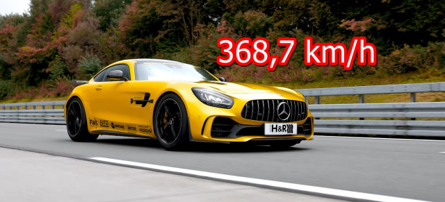 Schnellster AMG GT R der Welt: 368,7 km/h: Video: Weltrekordfahrt eines AMG GT R mit H&R-Sportfedern inside