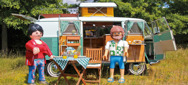 So könnt Ihr den Bulli gewinnen: EDEKA und PLAYMOBIL verlosen VW T1 Camper