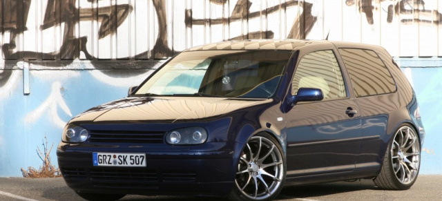Die übliche Kliem-tel: Golf 4 Tuning: Stephan macht blau, und sein Golf macht mit