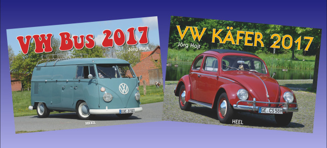2017 Kalender vom Heel-Verlag: VW Käfer und Bus Kalender 2017