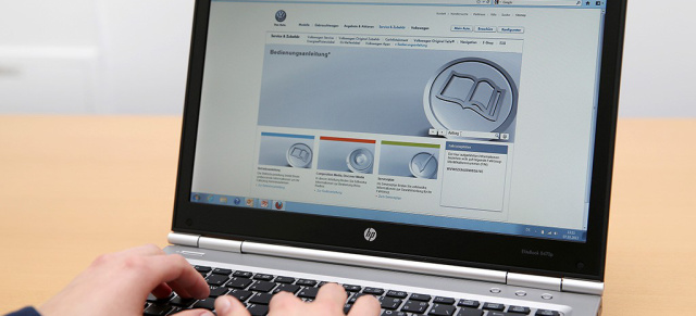 Volkswagen-Bedienungsanleitungen jetzt online verfügbar: Online statt Papier: Das digitale Bordbuch
