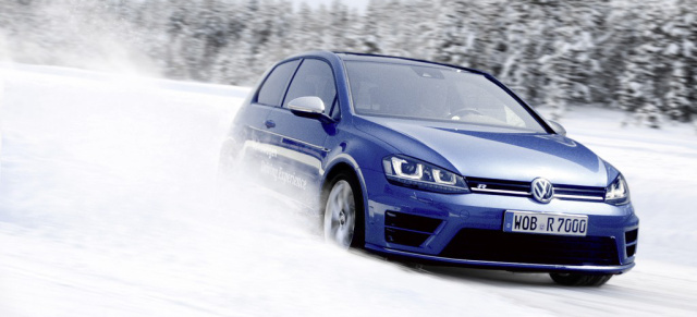 Im neuen Golf R am Polarkreis selbst Runden drehen: Mit Volkswagen zum Schweden Ice Adventure in den Schnee