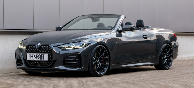 Perfekte Sommerfrische: H&R Sportfedern für das neue 4er BMW Cabriolet (G23)