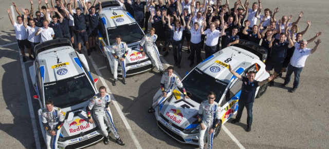 VW sichert sich auch die Herstellerwertung in der Rallye-WM 2013: Weiterer Titel für das Polo WRC-Team