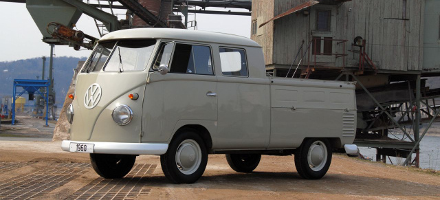 Grau-Arbeiter mit originalen 348 Kilometer! : VW Doka im Dornröschenschlaf
