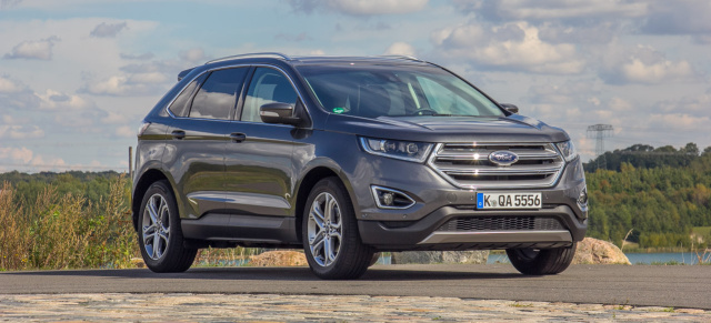 Video-Fahrbericht zum aktuellen Ford Edge 2.0 TDCI: 2017er Ford Edge im VAU-MAX.de-Fahrbericht