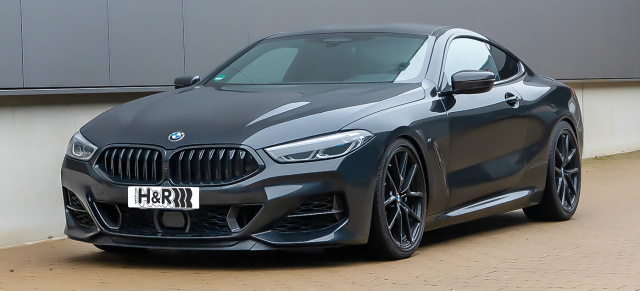 Entwicklungstransfer aus dem Rennsport: H&R Sportfedern für das neue BMW 8er Coupé (2019)