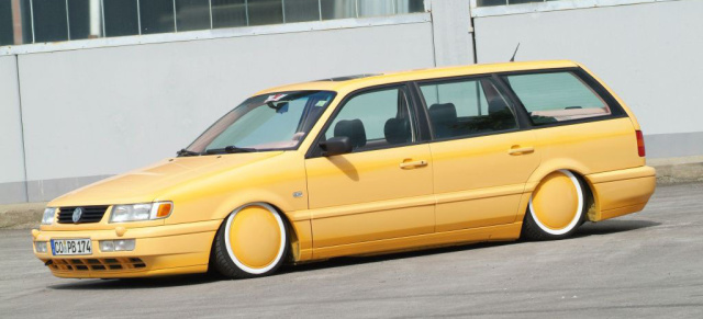 The Lacky One - VW Passat 35i Tuning: Fruchtige Farbe am 96er Passat steigert Look und Laune