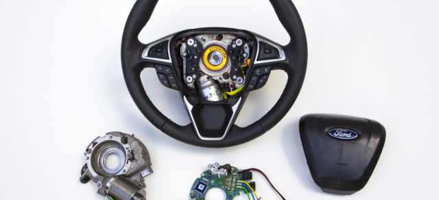 Lenkhilfe im Lenkrad - Ford führt Adaptive Lenkung" ein: Variables Lenksystem sitzt komplett im Lenkrad.