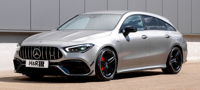 Zielsicher verfeinert: H&R Sportfedern für Mercedes CLA 35 / 45 / 45S AMG Shooting Brake (Typ F2CLA)