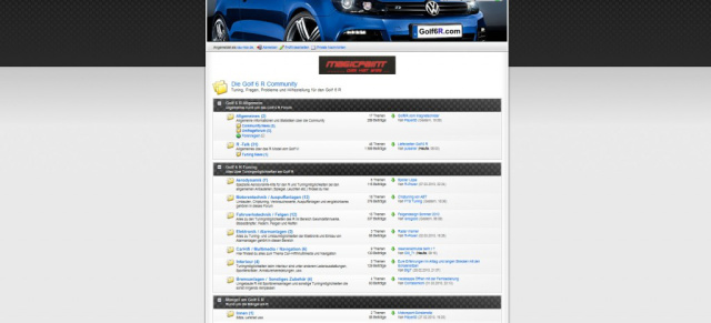 Forumsvorstellung: Golf6R.com: Das Modellspezifische Forum für alle Golf6R-Fahrer.