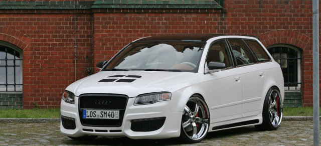 Vom Basis-Audi zum Show-Avant  Audi A4 B7 Tuning: Multimeldia-Avant mit feinem Innenraum und fetter Optik