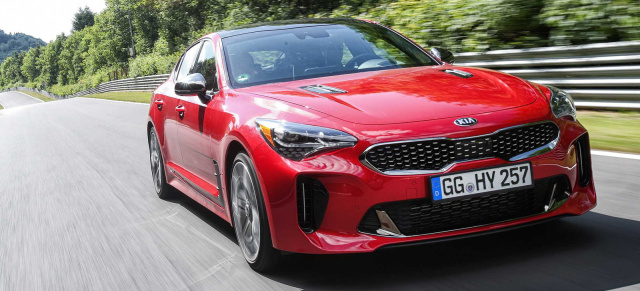 KW Gewindefahrwerk und erweiterte Serienausstattung: Zahlreiche Upgrades für den Kia Stinger zum Modelljahr 2019 