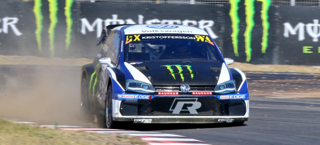 Gymkhana Grid: Kristoffersson und Solberg im Polo R beim „Drift-Gipfel“