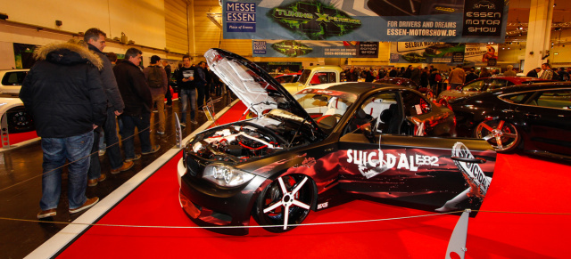 Auch 2014 bleibt die Besucherzahl auf hohem Niveau: 352.000 PS-Fans kamen zur  Essen Motor Show 2014