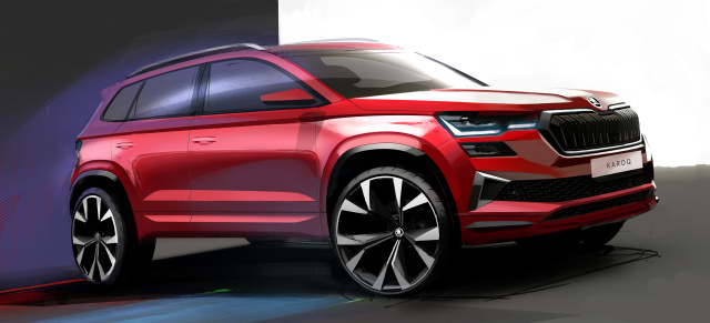 2022er Skoda Karoq Facelift: Erster Ausblick auf das Skoda Karoq Facelift