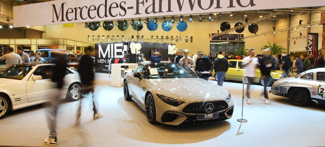 01.-12. Dezember in der Messe Essen: 11. Mercedes-FanWorld auf der ESSEN MOTOR SHOW zeigt aufregende Exponate mit Stern