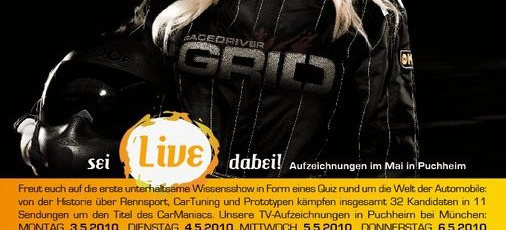 The Car Maniac: das neue Auto-TV-Quiz mit Miss Tuning Katharina Kuhlmann auf SPORT1: Du kannst live dabei sein! Tickets für The Car Maniac noch verfügbar