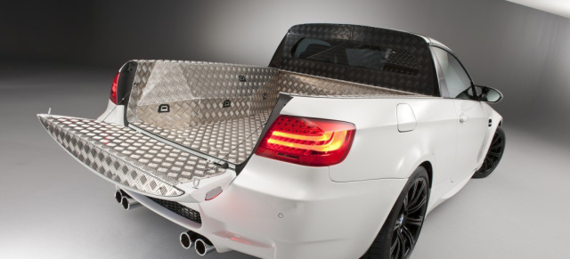 Die BMW M GmbH entwickelt den schnellsten Pickup der Welt: 420 PS und 450 Kilogramm Zuladung  Weltpremiere am 1. April 2011