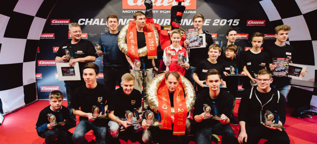 Finale der Carrera Challenge Tour - Kopf-an-Kopf-Rennen in Stuttgart!: Manuel Radlinger ist neuer Carrera Champion 2015  