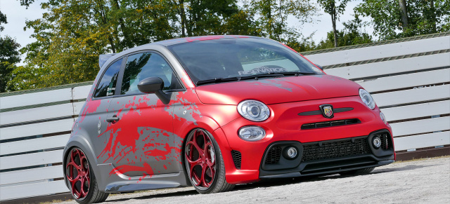 Abarth-ig: Knallt, blubbert und liegt tief - Abarth 595 Competizione mit Luft in den Beinen