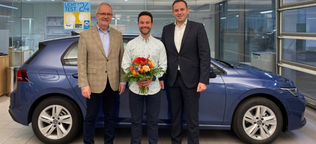 VW Golf 8 hat neuen Besitzer: Licht-Test 2024 - Der Hauptgewinn geht nach München