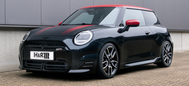 Sport-Spaß-Stil: Der Mini Cooper SE mit H&R Tieferlegungsfedern