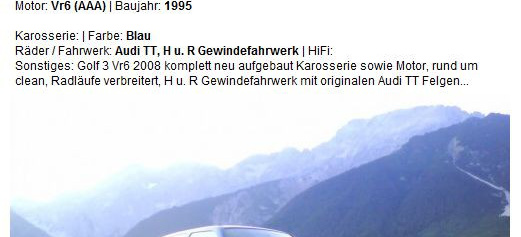 Jetzt beeilen!!! Auto ins Profil laden und 250 gewinnen!:
