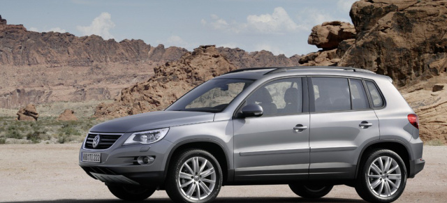 Abgas-Ärger beendet: Tiguan TDI  erfüllt ab April doch Euro-5: Volkswagen aktualisiert bereits ausgelieferte Tiguan-Modelle kostenlos.