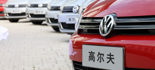 Der Golf 6 rollt nach China: 