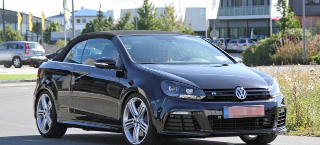 Unglaublich: Golf 6 R Cabrio ungetarnt erwischt: Last Edition des Golf 6 kurz bevor der neue Siebener kommt?