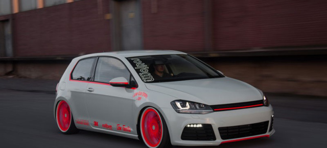 Erleuchtung: Erster Golf 7 Umbau mit selbstleuchtender Folie: Light-Tron von LOW-CAR-SCENE und BLACKBOX-RICHTER.de