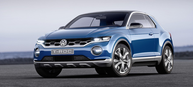 VW Studie: T-ROC gibt einen Ausblick auf den neuen Tiguan? (2014): T-ROC - Eine Mischung aus Scirocco und Tiguan