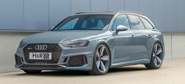 H&R Gewindefahrwerk & höhenverstellbare Federsysteme: Mehr Dynamik für den 2018er Audi RS4 B9 