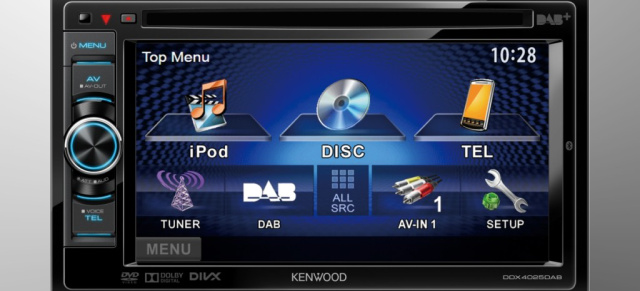 Tipp! Neuer Multimedia-Monitor mit Digitalradio: Kenwood DDX4025DAB: DVD/CD/USB-Multimedia-Receiver im Doppel-DIN-Format mit Touch-Screen und Bluetooth