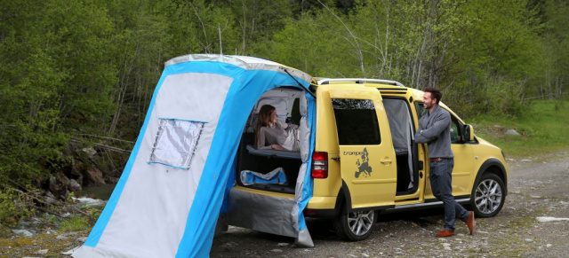 Cross-Caddy mit Tramper-Ausstattung bestellbar: Cross-Paket für den Caddy Tramper feiert Premiere auf dem Caravan Salon in Düsseldorf 