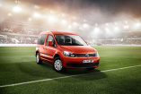 Der Caddy Soccer, das Sondermodell zur Fußball-WM 2014: Als Pkw und Kastenwagen sind bis zu 5.343 Euro Preisvorteil möglich
