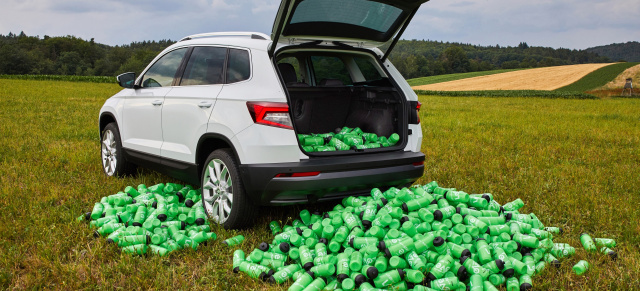 Die etwas andere Tour de France: Auch ein Skoda Karoq kann Wasserträger spielen