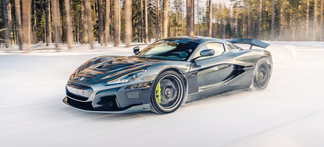 6.960 Batterie-Zellen für 1.968 PS: Rimac Nevera absolviert Wintertest