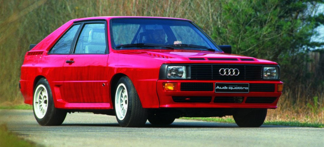 Einen Kurzen, bitte! Der Audi S1 Sport quattro: 25 Jahre Sport quattro: Nicht schön - aber effektiv! Der 1983 präsentierte Audi Sport quattro war der bislang wohl kompromissloseste Serien-Sportwagen