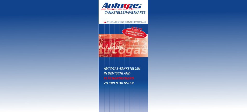 Autogas Tankstellen-Faltkarte für Deutschland: Autogas Tankstellen