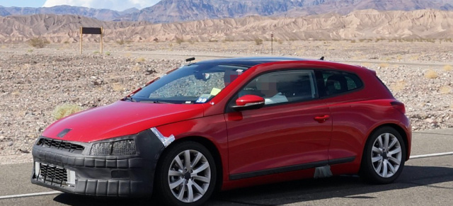 Erwischt: Erstes Facelifting für den VW Scirocco: Bereits im März 2014 könnte das Scirocco-Facelift bereitstehen