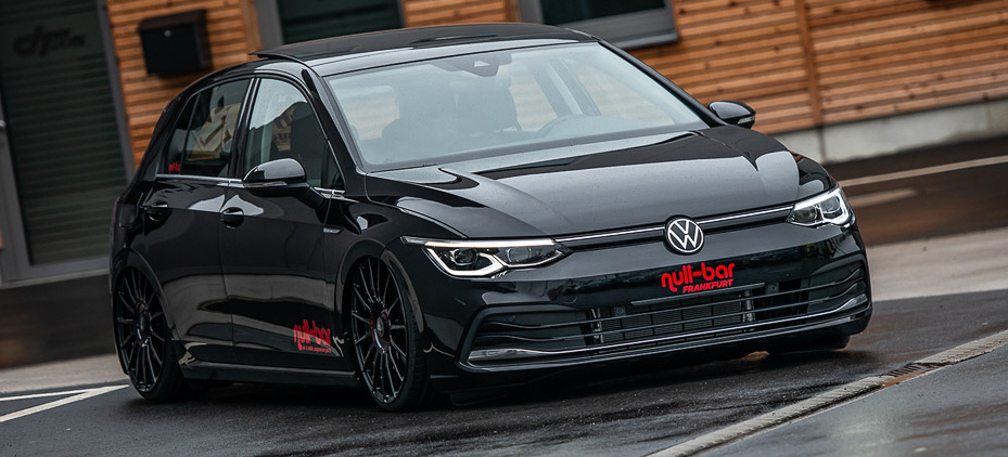 Tuning-Weltpremiere von Null-Bar: Erster VW Golf 8 mit Airride und