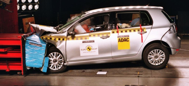 Fünf Sterne für den Golf 6: Neuer Golf punktet beim EuroNCAP-Crashtest