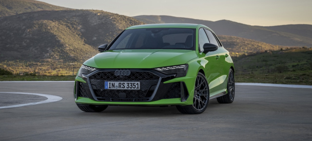 Mit kleinen Änderungen noch schneller: Facelift für den Audi RS3 im Modelljahr 2025