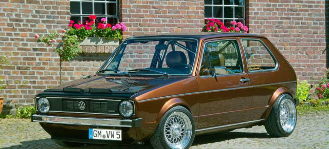 Beautiful Brownie  1983er Golf im klassischen German-Style: Golf 1 avanciert zum Show-Car der besonderen Art