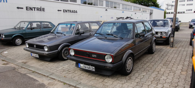 Ausflug der Golf 1 IG e.V. zum Automuseum Volkswagen: Der älteste und jüngste Golf lockten die Golf-Fans