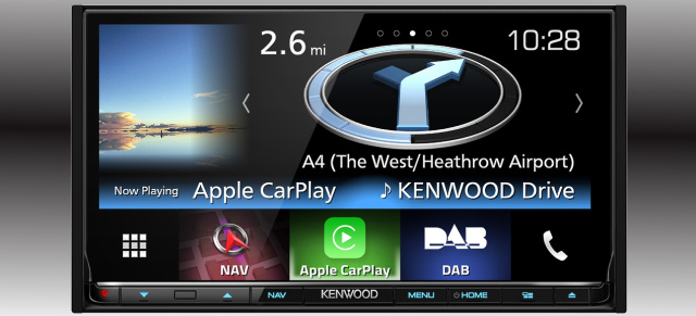 Kenwoods neuestes Topmodell in Sachen Infotainment: Der Kenwood-Navitainer DNX8160DABS mit Digitalradio, Apple CarPlay, Android Auto und Bluetooth
